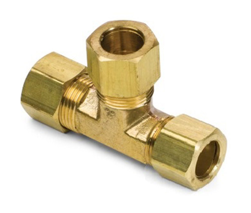 64# Brass Union Tee Compression Fitting