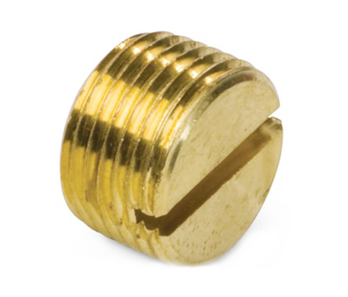 3150 mässing Male Slitted Pipe Plug